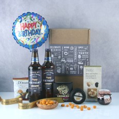 Hampers and Gifts to the UK - Send the Personalised Birthday Beer and Snacks Hamper