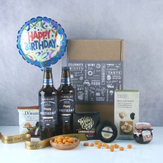 Hampers and Gifts to the UK - Send the Personalised Birthday Beer and Snacks Hamper
