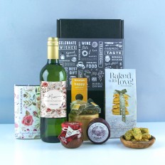 Hampers and Gifts to the UK - Send the Any Occasion With Love Wine & Cheese Hamper