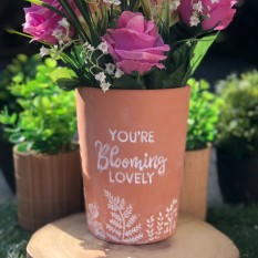 Hampers and Gifts to the UK - Send the Blooming Lovely Terracotta Plant Pot