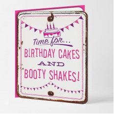 Hampers and Gifts to the UK - Send the Birthday Cakes and Booty Shakes Card