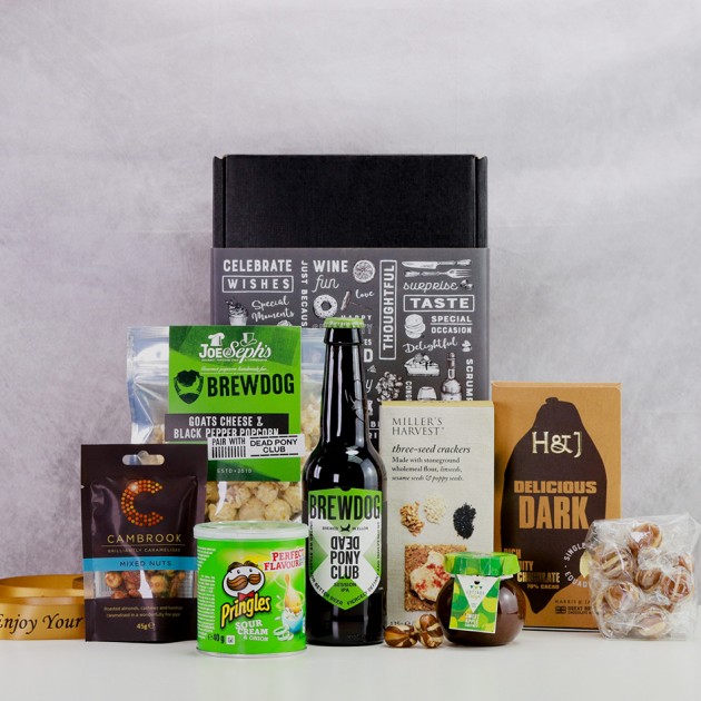 Hampers and Gifts to the UK - Send the A Taste of Brewdog with Savoury Snacks