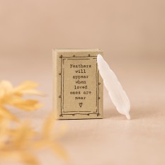 Hampers and Gifts to the UK - Send the Matchbox Porcelain Feather