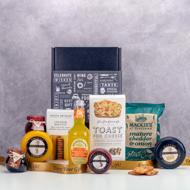 Hampers and Gifts to the UK - Send the  Cheese Please No Wine Hamper
