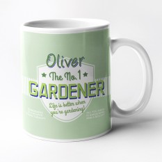 Hampers and Gifts to the UK - Send the Personalised No.1 Gardener Mug