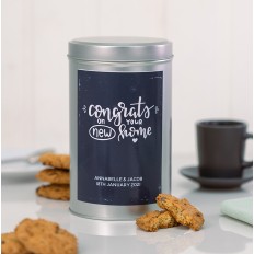 Congrats On Your New Home Tin with a Dozen Biscuits