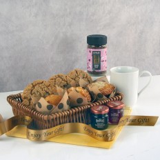 Hampers and Gifts to the UK - Send the Muffins Cookies and Coffee Gift Basket