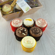 Hampers and Gifts to the UK - Send the Heavenly Cupcakes Assortment