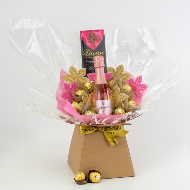 Hampers and Gifts to the UK - Send the Divine Sparkle Chocolate Bouquet