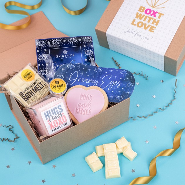 Hampers and Gifts to the UK - Send the Hugs and Kisses Pamper Gift Box 