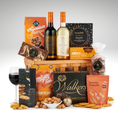 Hampers and Gifts to the UK - Send the Ebony and Tangerine Revelry Hamper