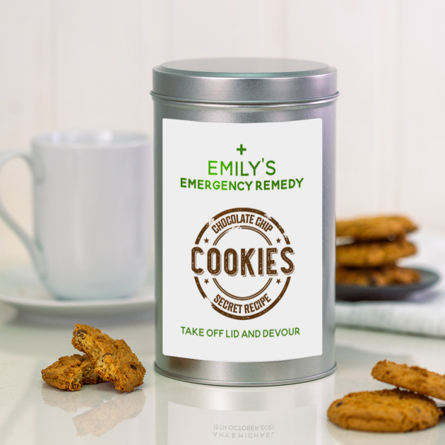 Hampers and Gifts to the UK - Send the Emergency Remedy Tin with a Dozen Biscuits