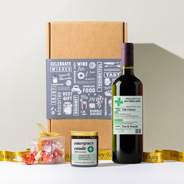 Hampers and Gifts to the UK - Send the Get Well Soon Prescription Gift Set