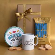 Hampers and Gifts to the UK - Send the A Mug of Birthday Wishes & Biscuit Bliss