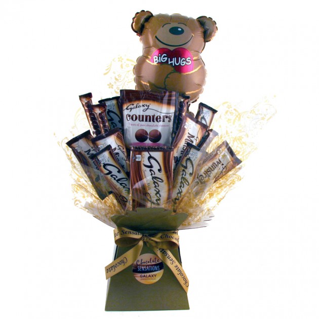 Hampers and Gifts to the UK - Send the Big Hugs Galaxy Chocolate Bouquet