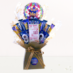 Hampers and Gifts to the UK - Send the Get Well Soon Dairy Milk Chocolate Bouquet 