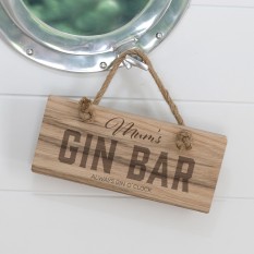 Hampers and Gifts to the UK - Send the Personalised Gin Bar Sign