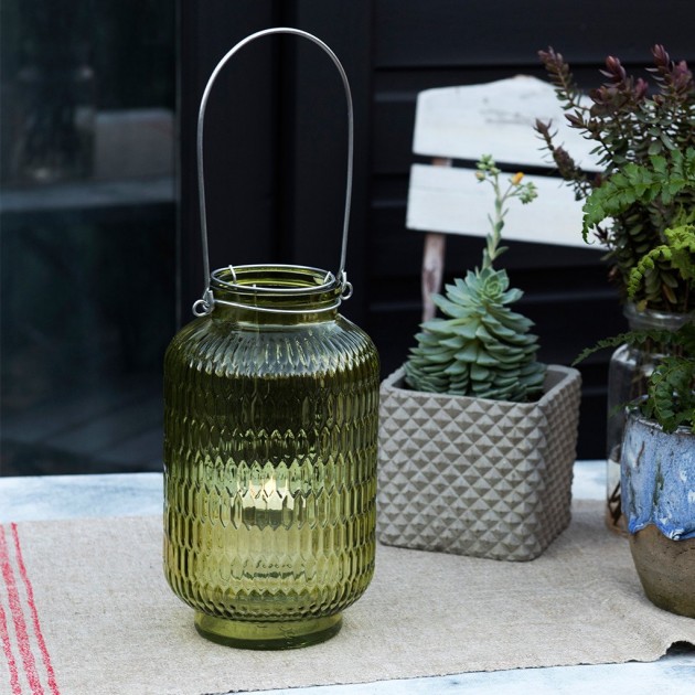 Hampers and Gifts to the UK - Send the Green Honeycomb Tea Light Holder