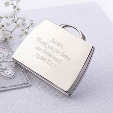 Hampers and Gifts to the UK - Send the Engraved Handbag Style Compact Mirror