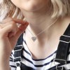 Hampers and Gifts to the UK - Send the Layered Heart Necklace in Silver