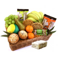 Hampers and Gifts to the UK - Send the Oh So Scrummy Fruit and Cake Gift Basket
