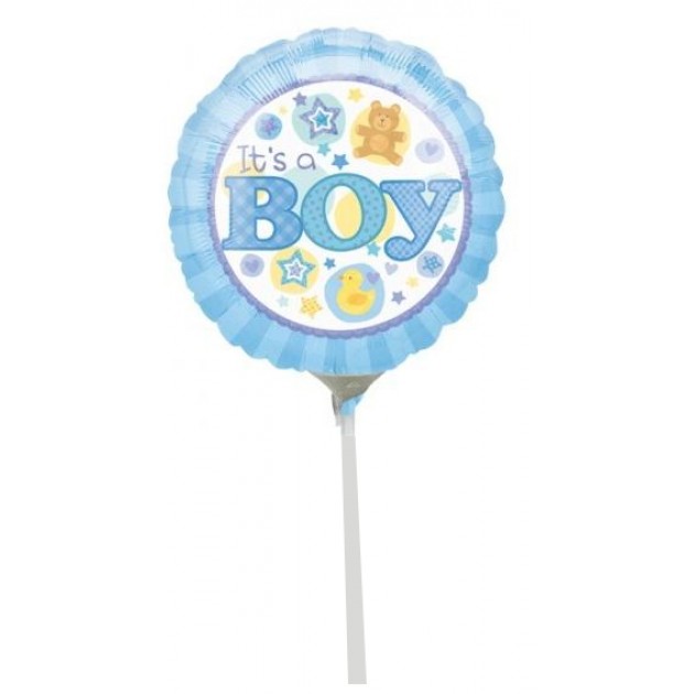Hampers and Gifts to the UK - Send the It's A Baby Boy Baby Mini Balloon