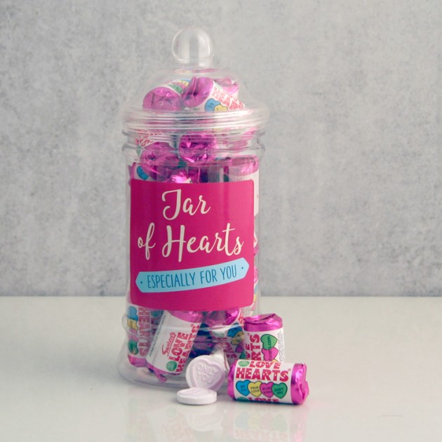 Hampers and Gifts to the UK - Send the Jar of Hearts Sweet Gift