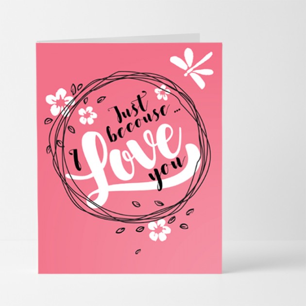 Hampers and Gifts to the UK - Send the Just Because I Love You Card