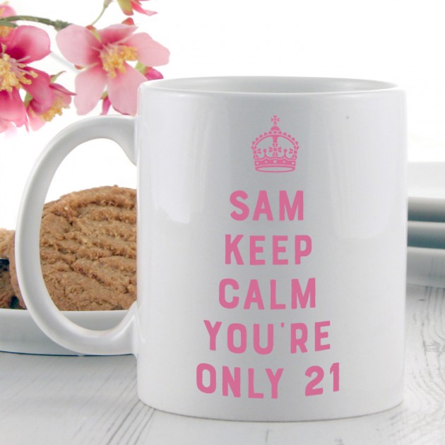 Hampers and Gifts to the UK - Send the Birthday Keep Calm Carry On Gift Mug
