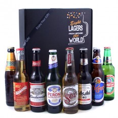 Hampers and Gifts to the UK - Send the 8 Lagers of the World Gift Box