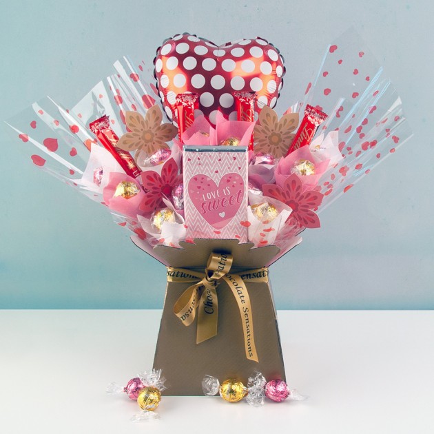 Hampers and Gifts to the UK - Send the Polka Dots and Sweetness Chocolate Bouquet