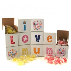 Hampers and Gifts to the UK - Send the I Love Mum Sweet Words