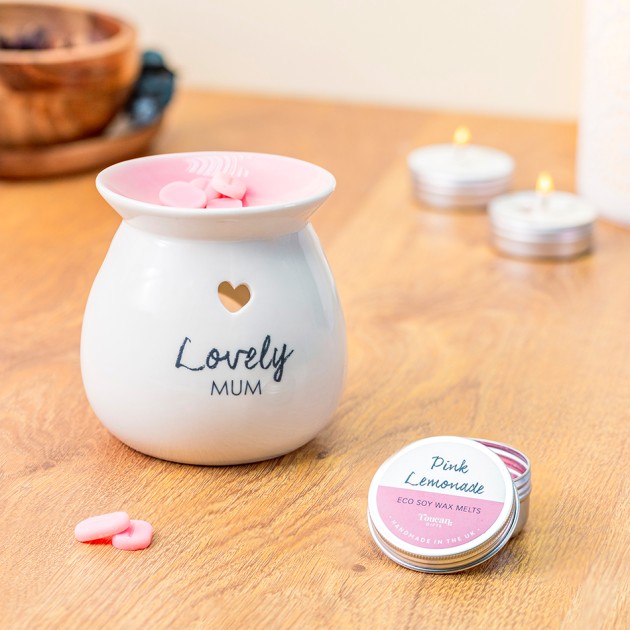 Hampers and Gifts to the UK - Send the Lovely Mum Wax Melt Burner Gift Set 