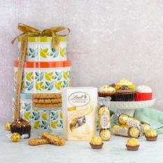 Hampers and Gifts to the UK - Send the Cupcakes and Truffles Tin Tower