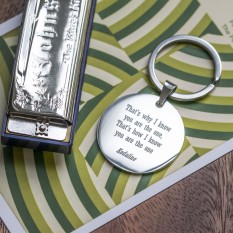 Hampers and Gifts to the UK - Send the Favourite Lyric Keyring