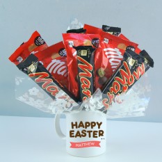 Hampers and Gifts to the UK - Send the Personalised Happy Easter Mars Malteser Combo