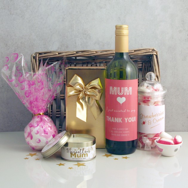 Hampers and Gifts to the UK - Send the Just To Say Thank You Mum Gift Basket