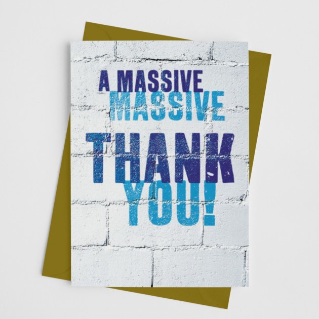 Hampers and Gifts to the UK - Send the A Massive Thank You Card