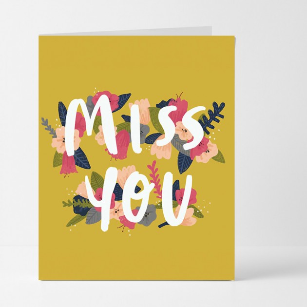 Hampers and Gifts to the UK - Send the Miss You Floral Card