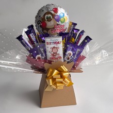 Hampers and Gifts to the UK - Send the Birthday Monkey Dairy Milk Chocolate Bouquet