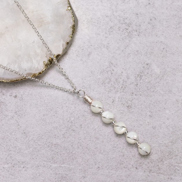 Hampers and Gifts to the UK - Send the Mother of Pearl Serenity Necklace
