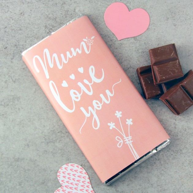 Hampers and Gifts to the UK - Send the Mum Love You Chocolate Bar