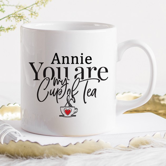 Hampers and Gifts to the UK - Send the Personalised You Are My Cup of Tea Gift Mug