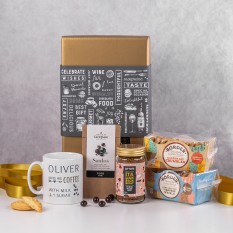 Hampers and Gifts to the UK - Send the Personalised Coffee and Cookies Gift Basket
