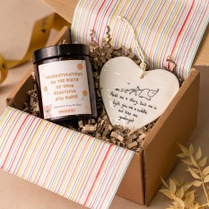 Hampers and Gifts to the UK - Send the Personalised New Baby Gift Set with Keepsake