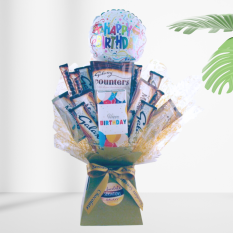 Hampers and Gifts to the UK - Send the Happy Birthday Galaxy Chocolate Bouquet