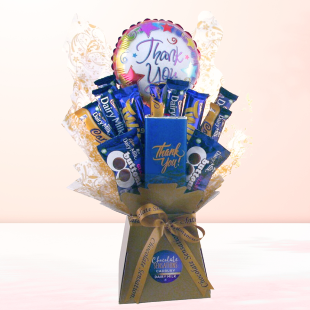 Hampers and Gifts to the UK - Send the Thank You Dairy Milk Chocolate Bouquet 