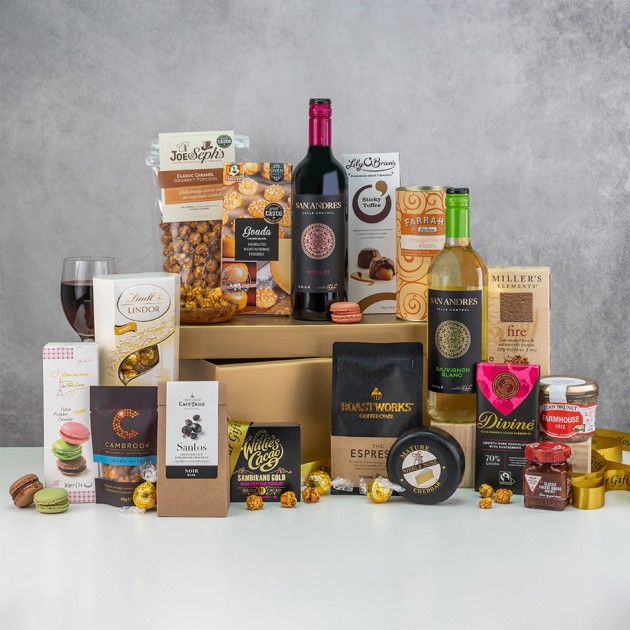 Hampers and Gifts to the UK - Send the Grand Indulgence Food and Wine Hamper