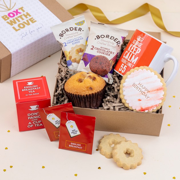 Hampers and Gifts to the UK - Send the Keep Calm Personalised Birthday Gift Box 