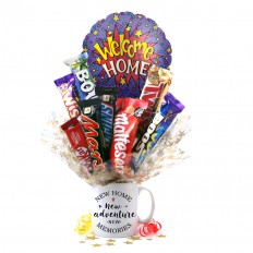 Hampers and Gifts to the UK - Send the New Home Chocolate Medley Bouquet In A Mug